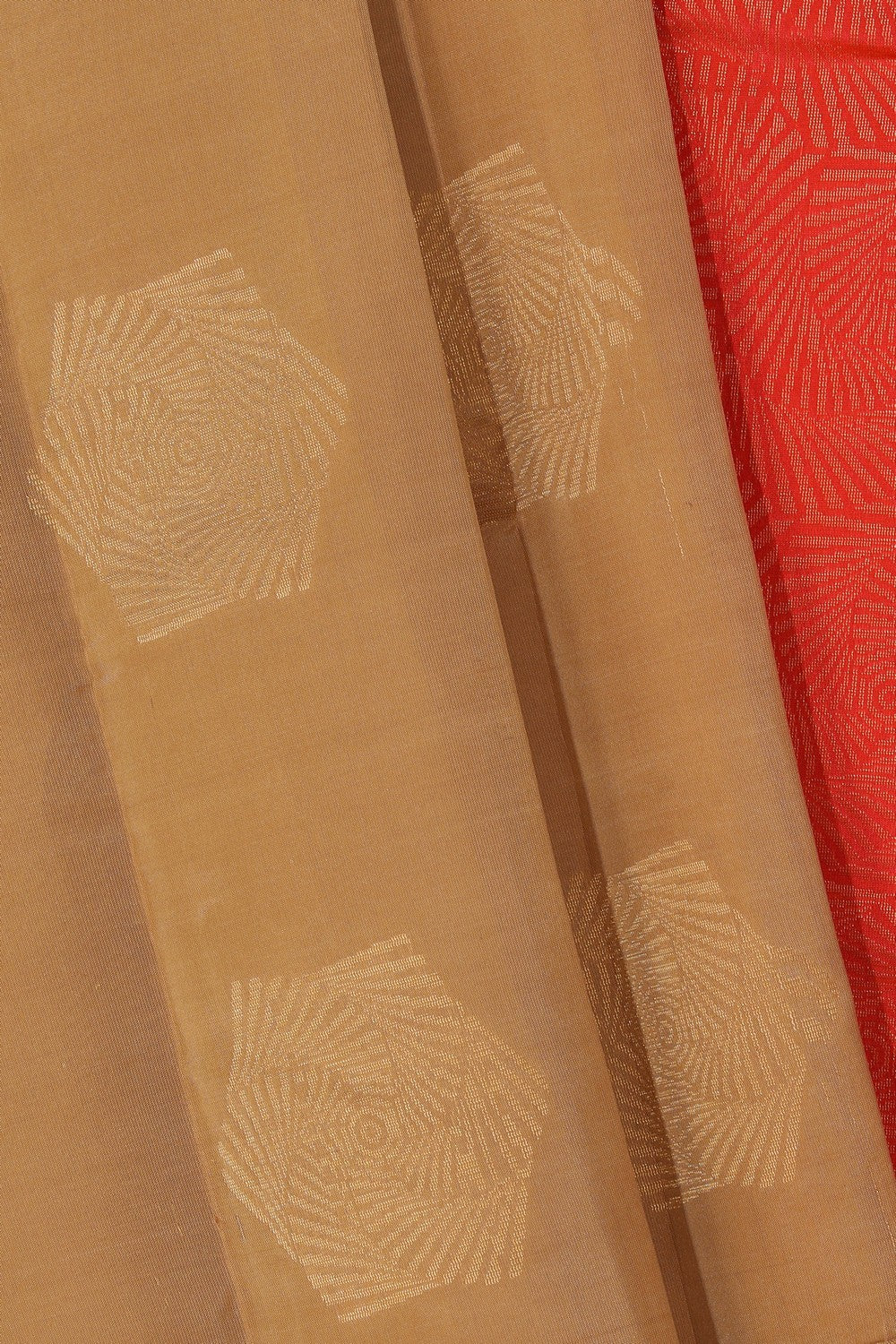 South Silk Beige Saree