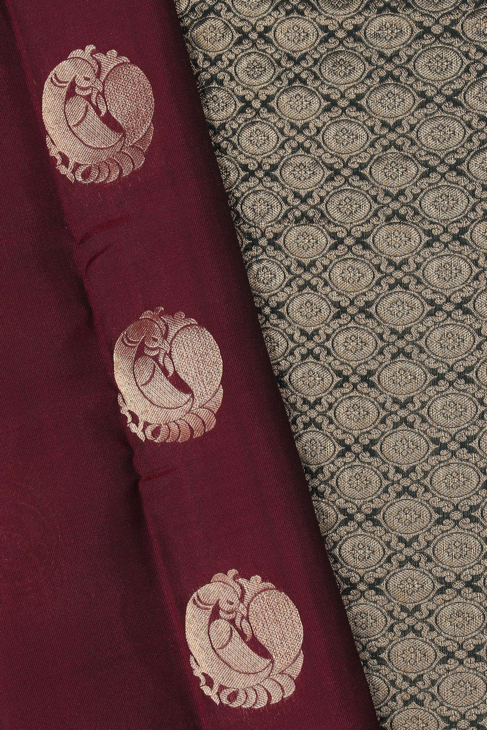 South Silk Maroon Saree