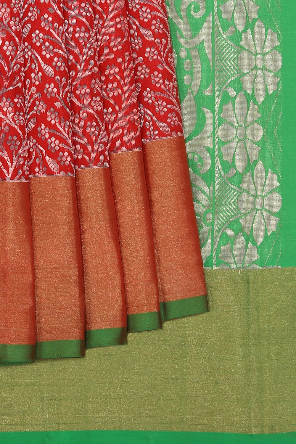 Image of Red Silk Saree