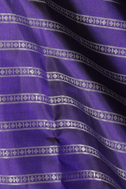 Image of Dark Blue Silk Saree