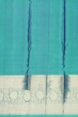 Image of Dark Blue Silk Saree