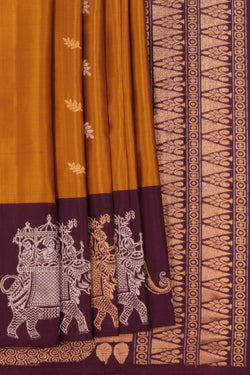 Image of South Silk Mustard Saree