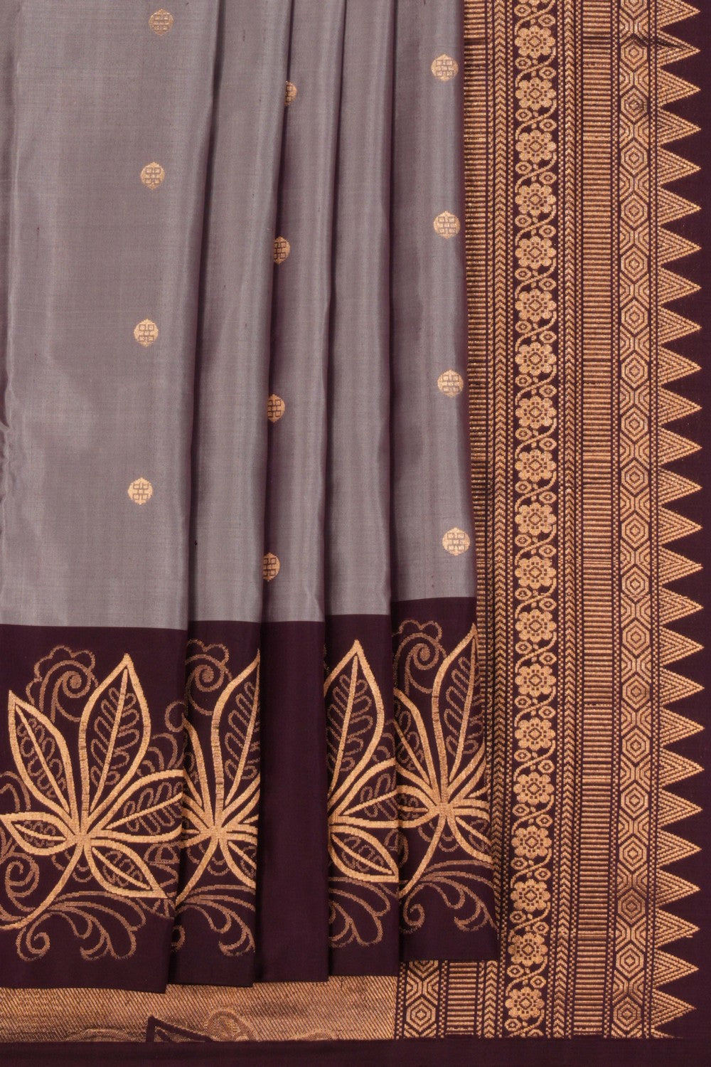 South Silk Grey Saree