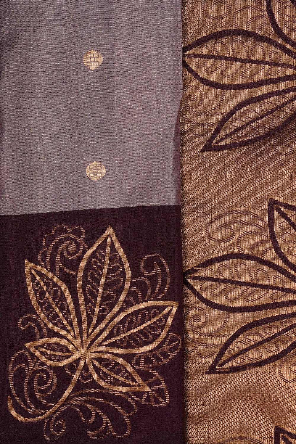 South Silk Grey Saree