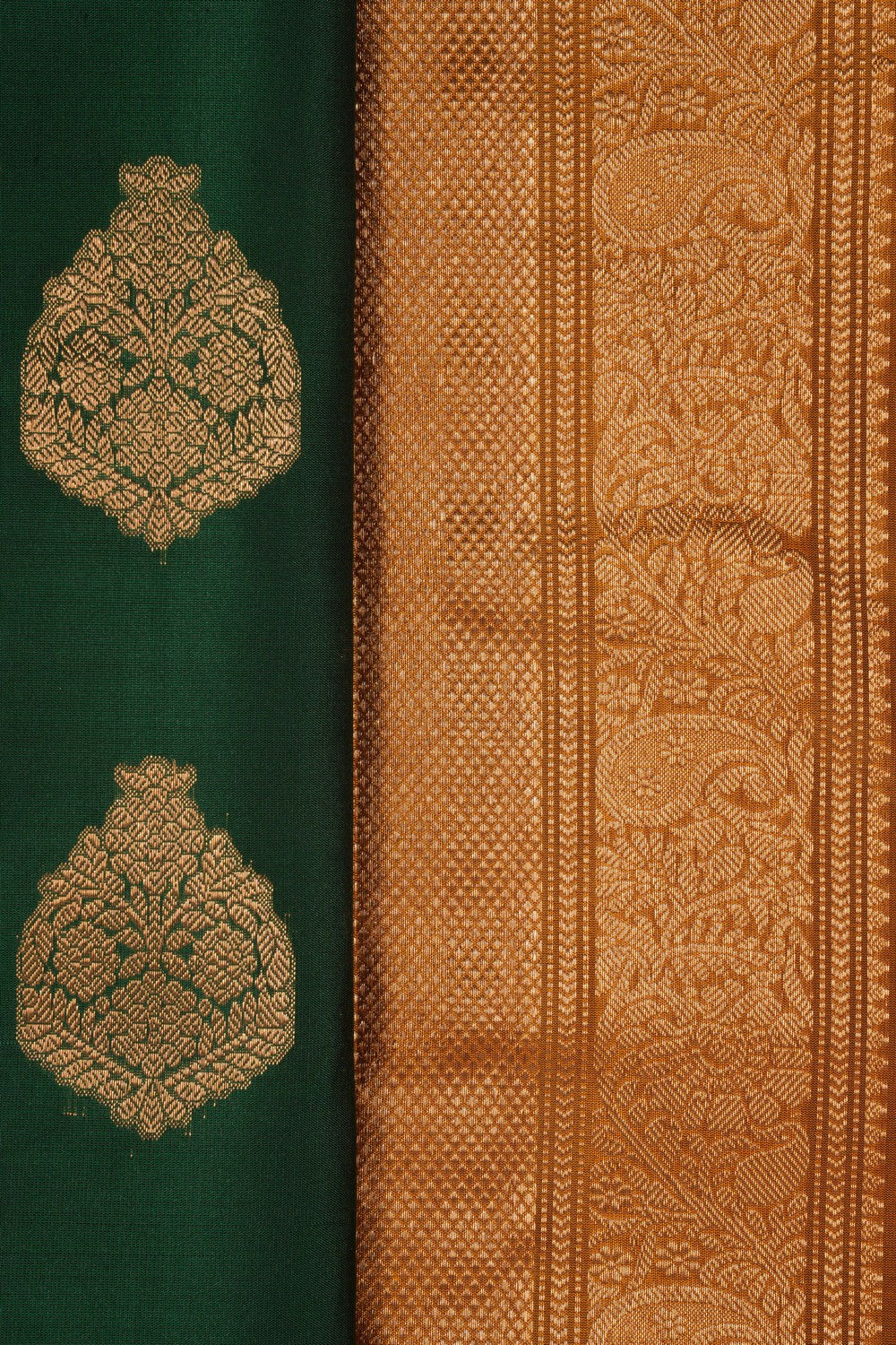 South Silk Green Saree