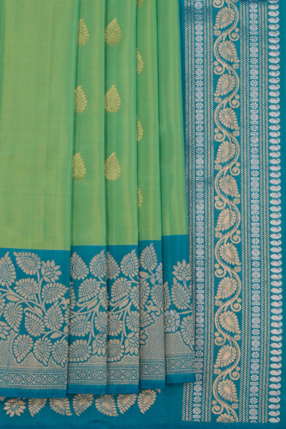 South Silk Sea Green Saree