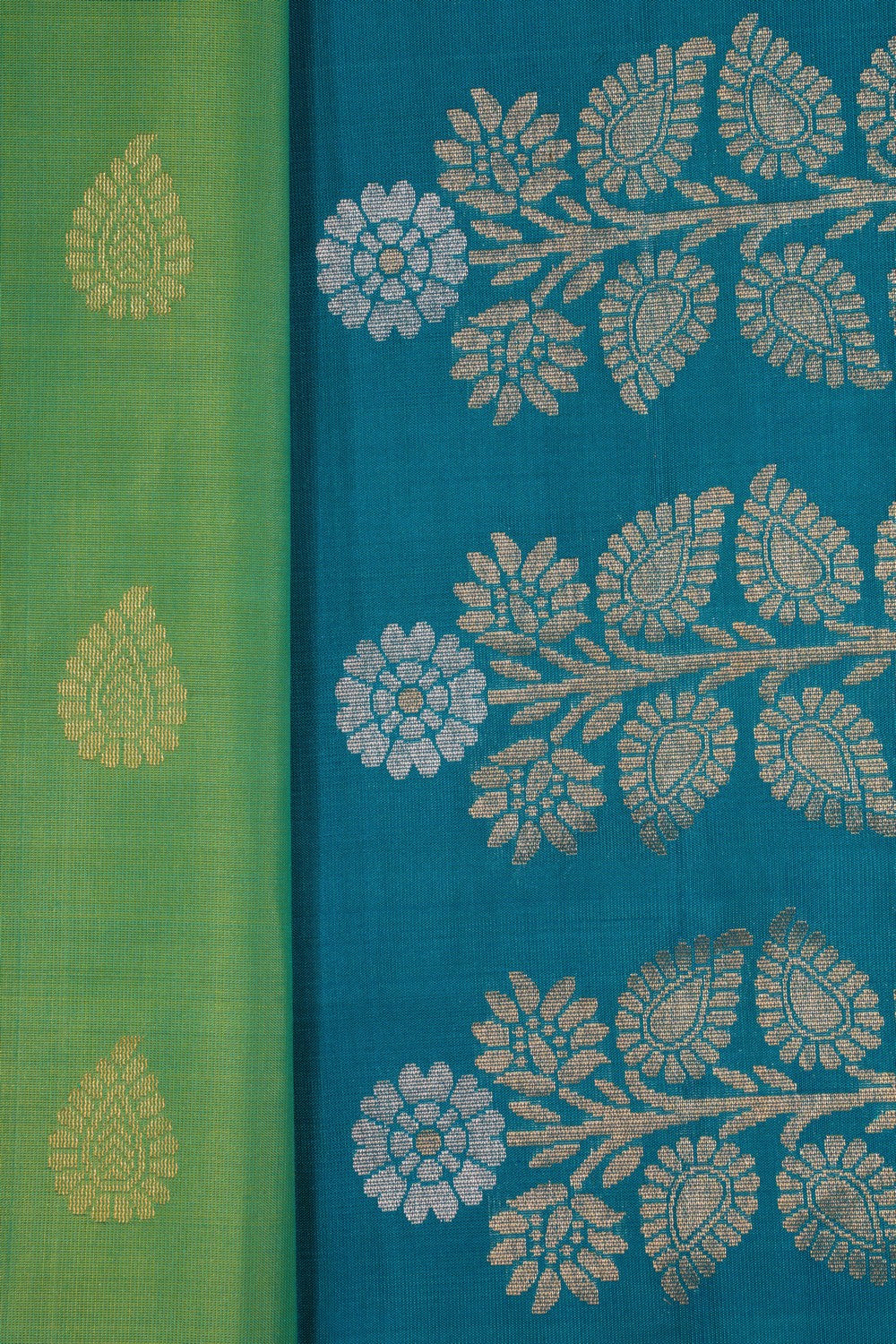 South Silk Sea Green Saree