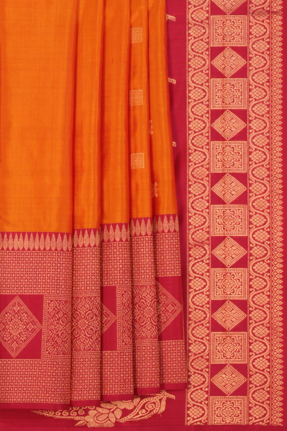 South Silk Mustard Saree