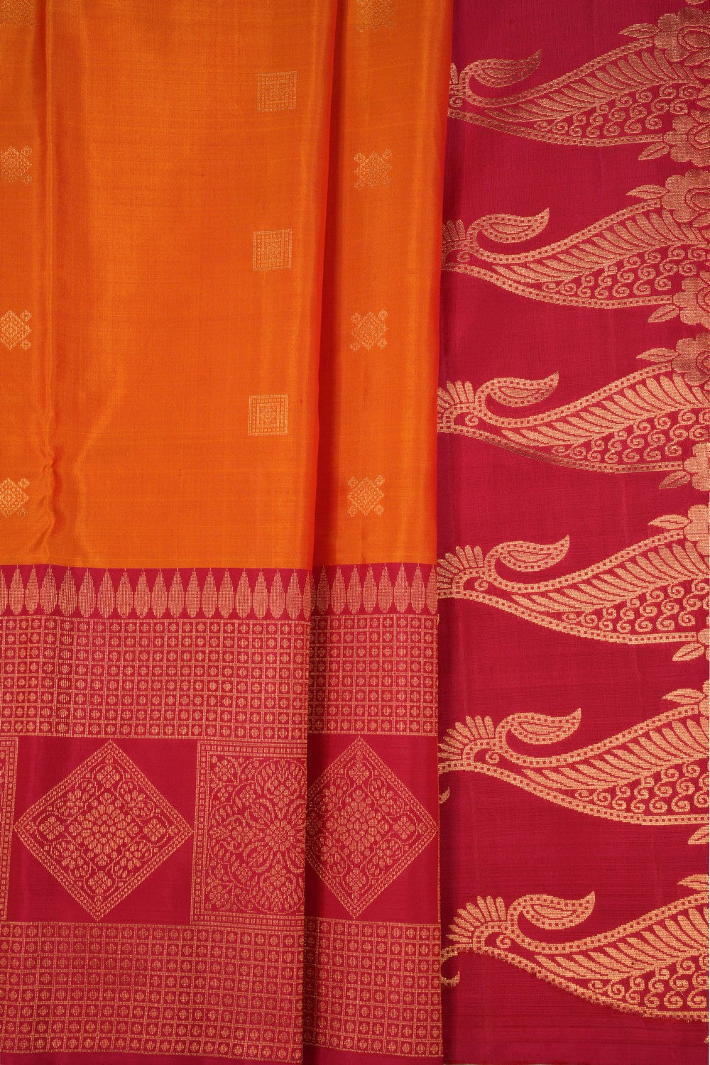 South Silk Mustard Saree