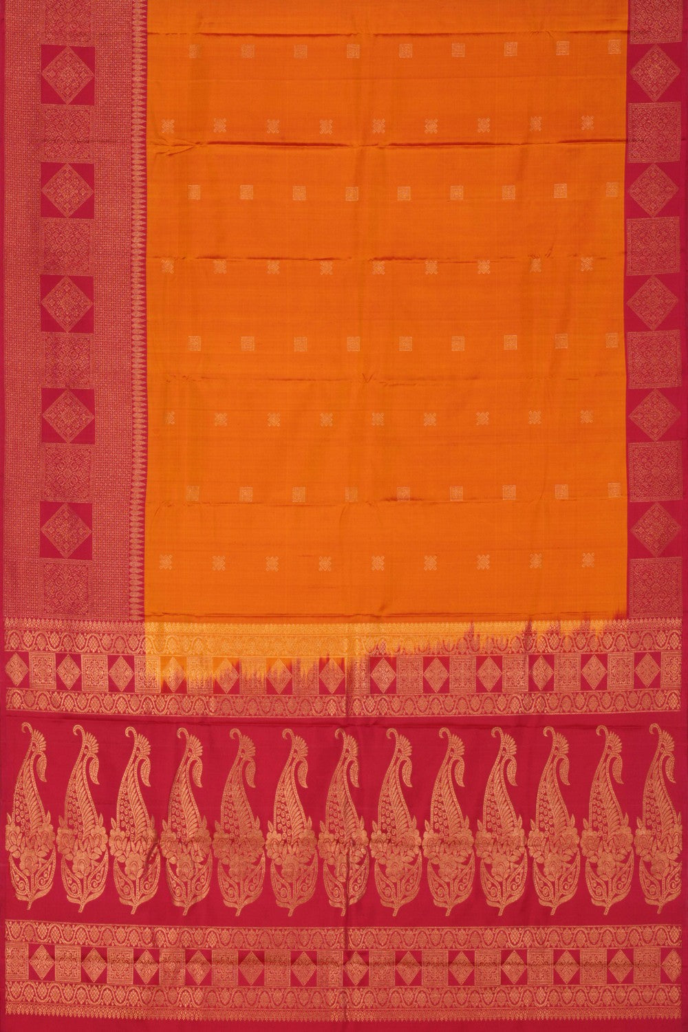 South Silk Mustard Saree