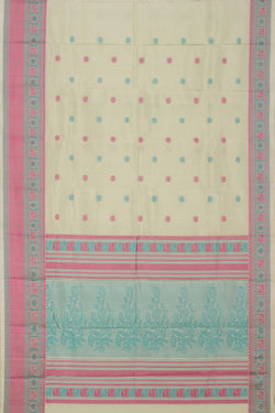 Image of South Silk Aqua Green Saree