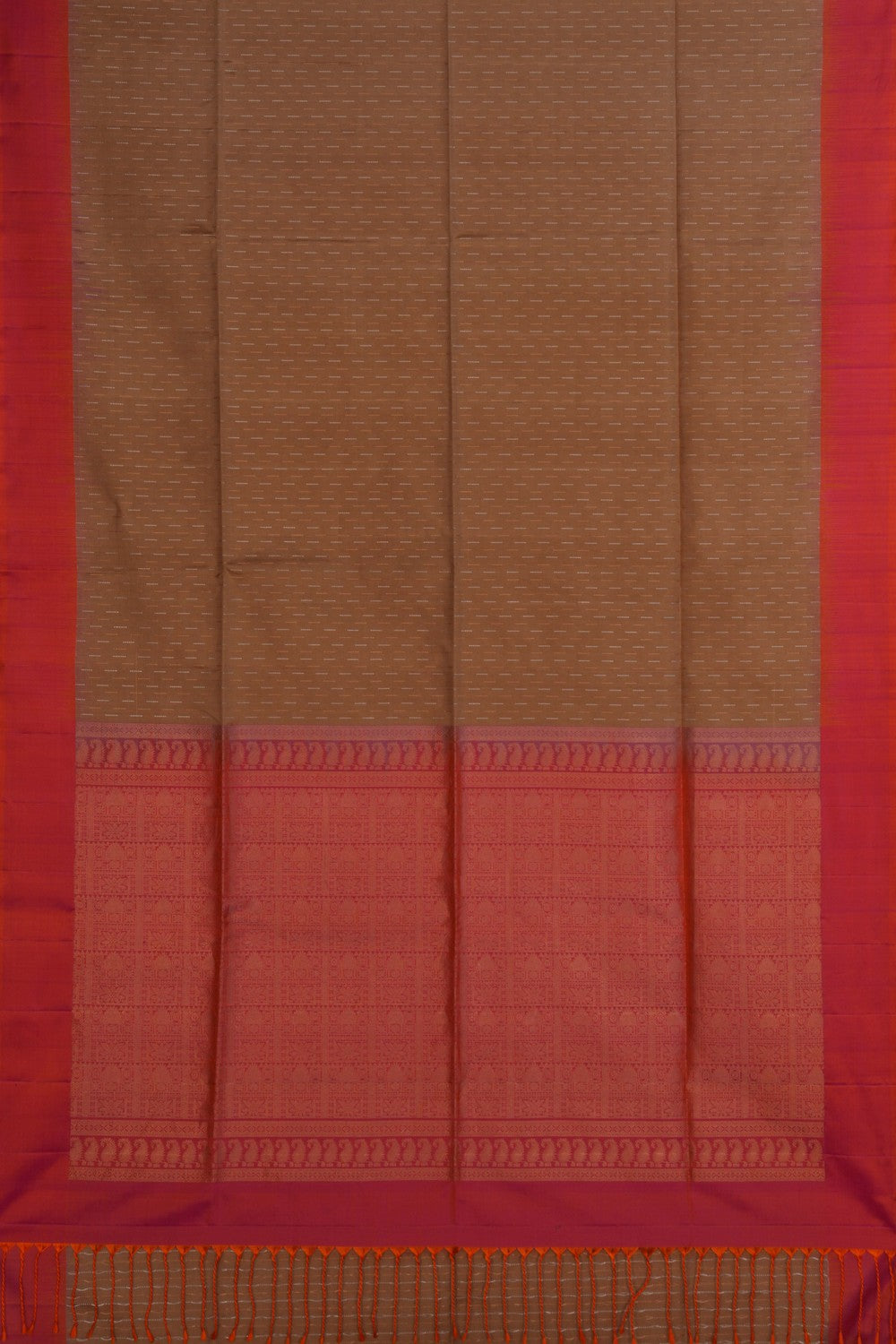 Beige South Silk Saree