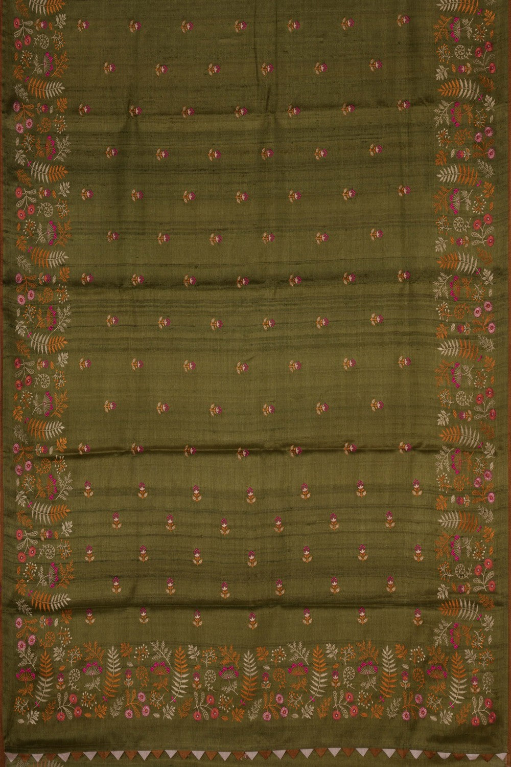Tussar Embroidery Saree