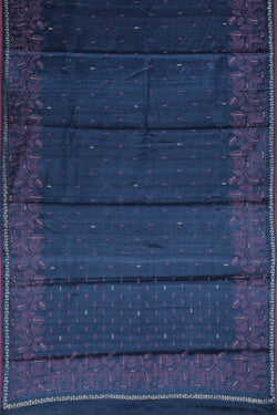 Image of Tussar Silk Embroidery Saree