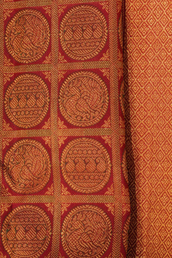 Image of Kanchipattu Brocade Red Saree