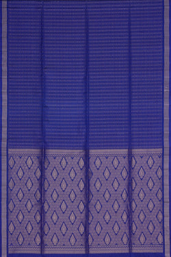 Image of South Silk Kattam Royal Blue Saree