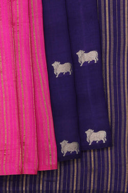 Image of Banarasi Silk Violet Saree