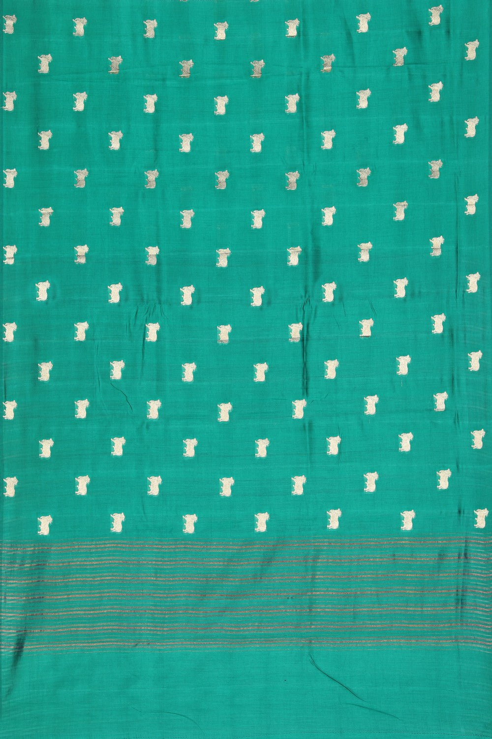 Banarasi Silk Teal Green Saree