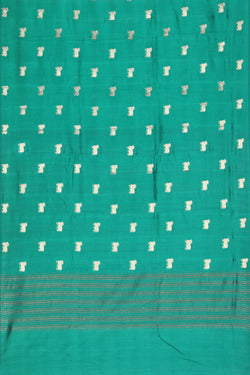 Image of Banarasi Silk Teal Green Saree