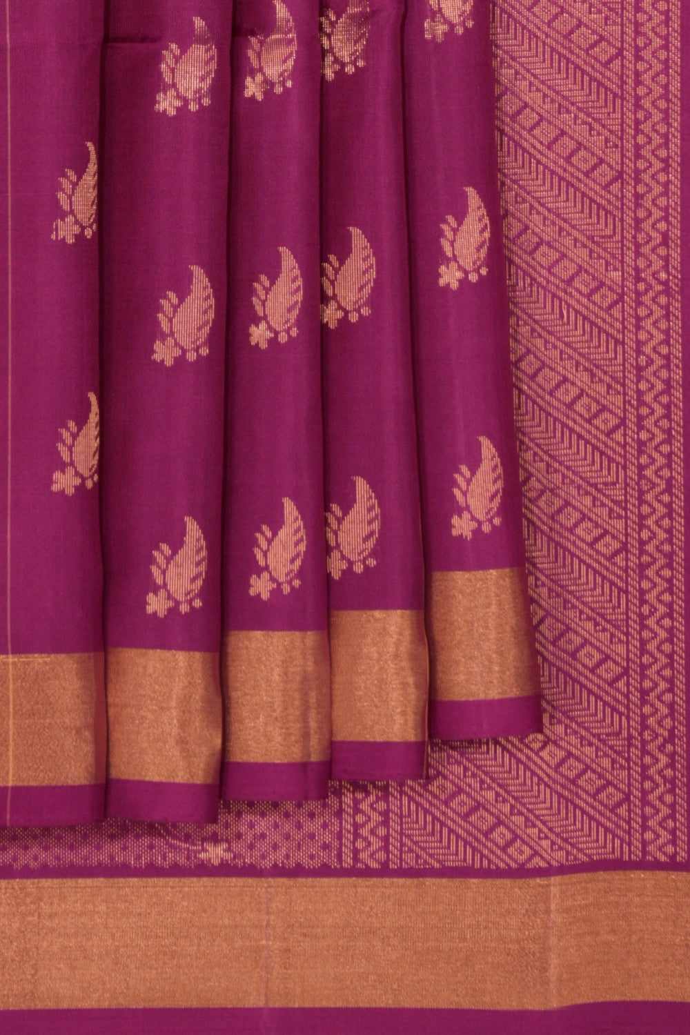 Magenta Silk Saree