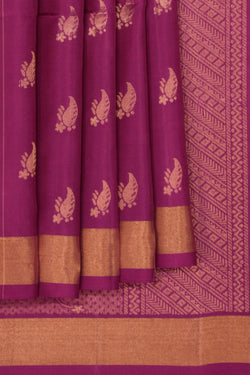 Image of Magenta Silk Saree