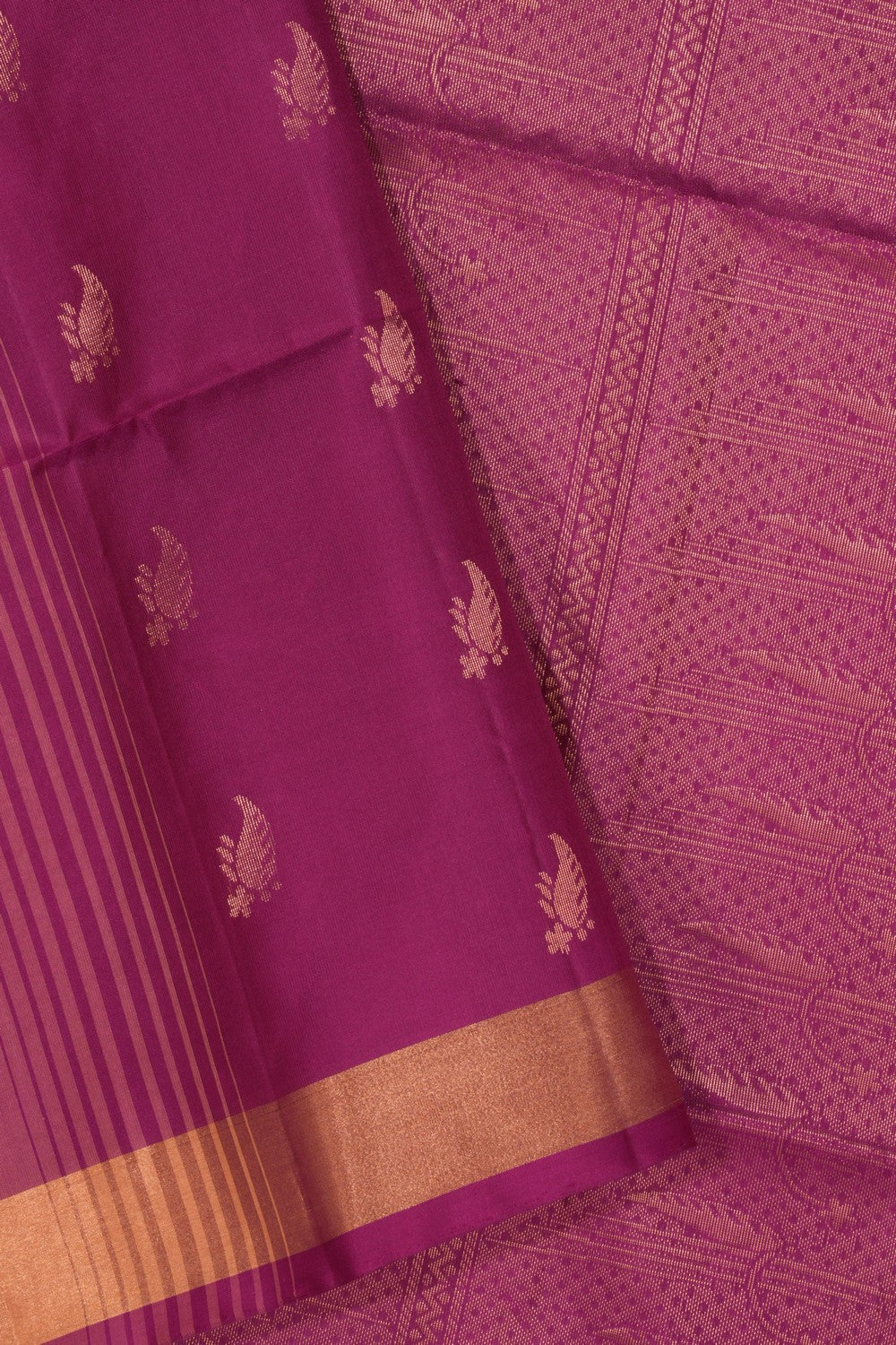 Magenta Silk Saree