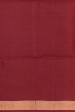 Image of Dark Red Silk Saree