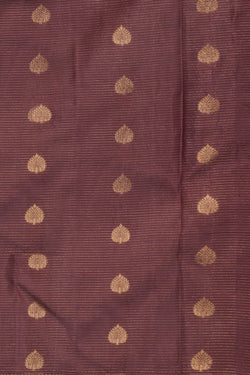 Image of Dark Mauve Silk Saree