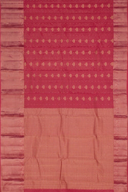 Image of Pinkish Red Silk Saree