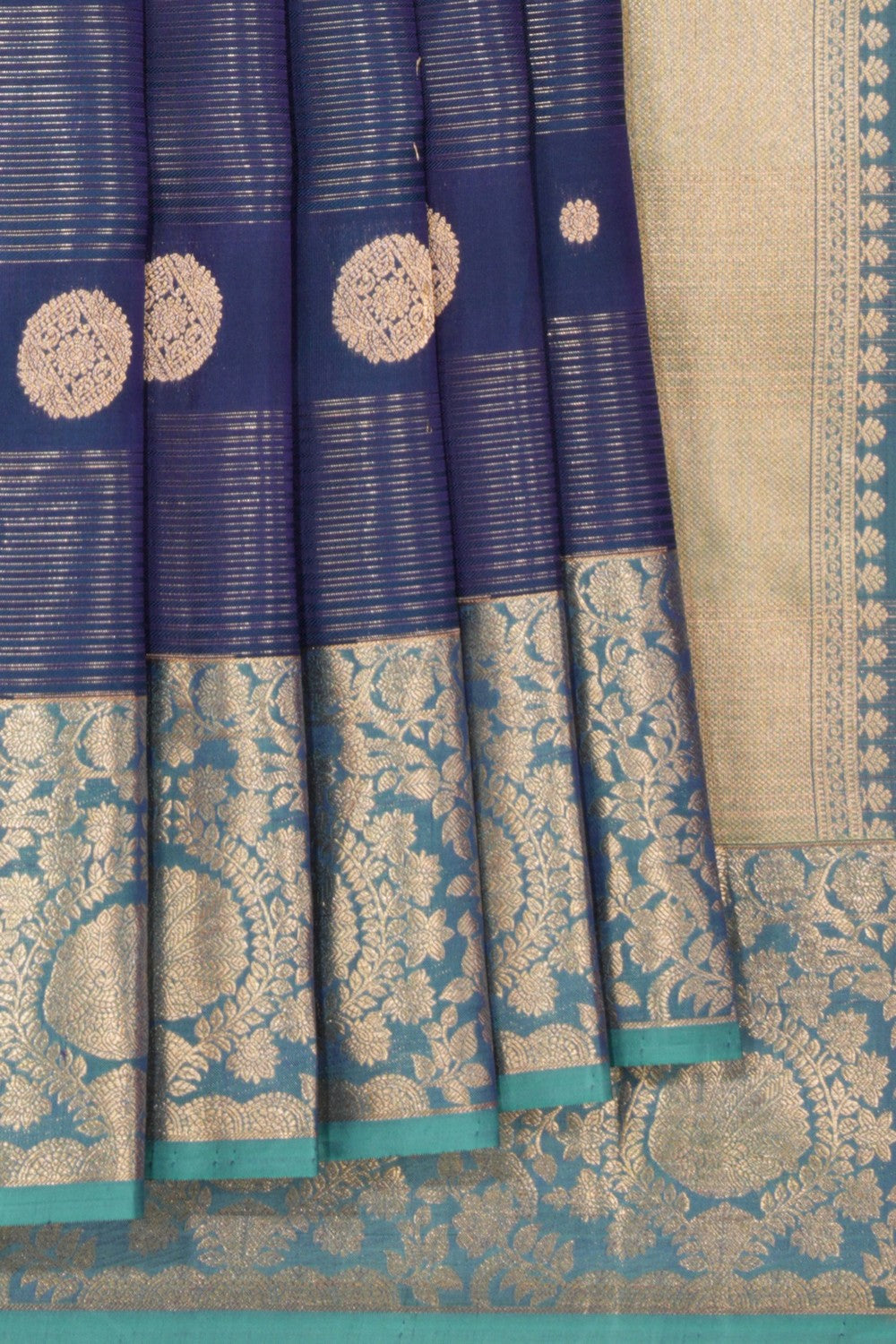 Dark Blue Silk Saree