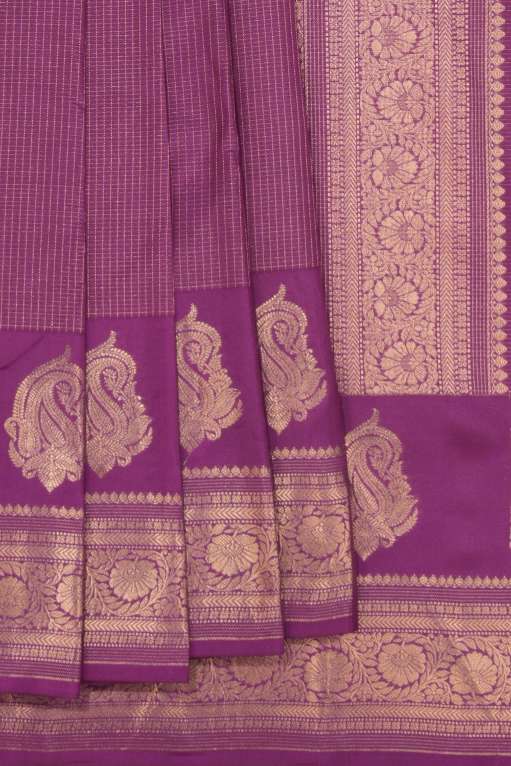 Purple Silk Saree