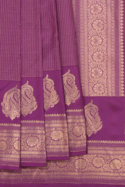 Image of Purple Silk Saree