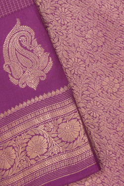 Image of Purple Silk Saree