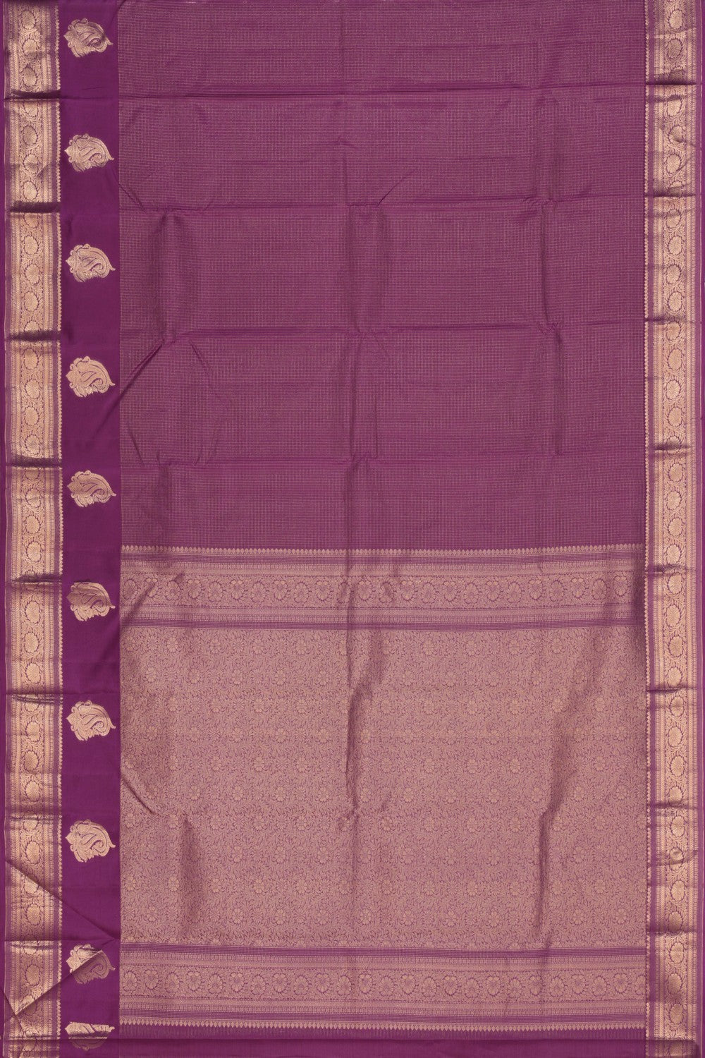 Purple Silk Saree