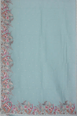 Image of Tissue Silk Embroidery Saree