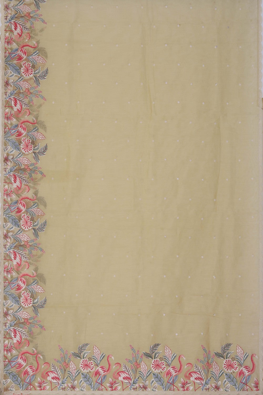 Tissue Silk Embroidery Saree