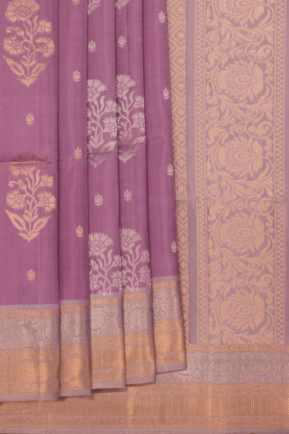 South Silk Purple Saree