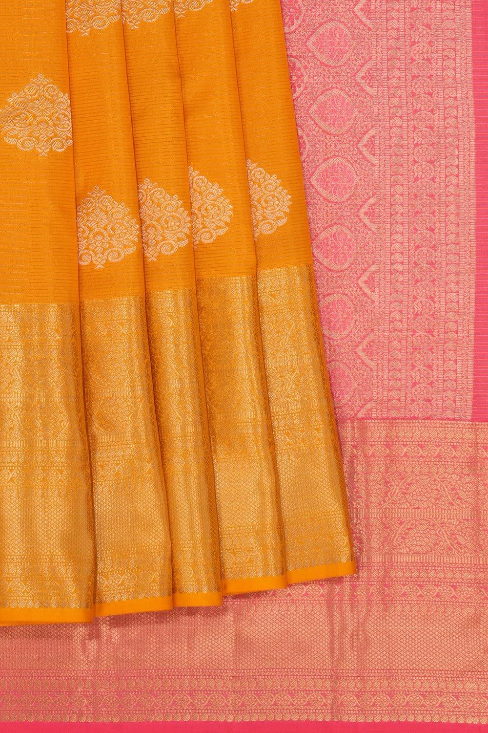 South Silk Mustard Saree