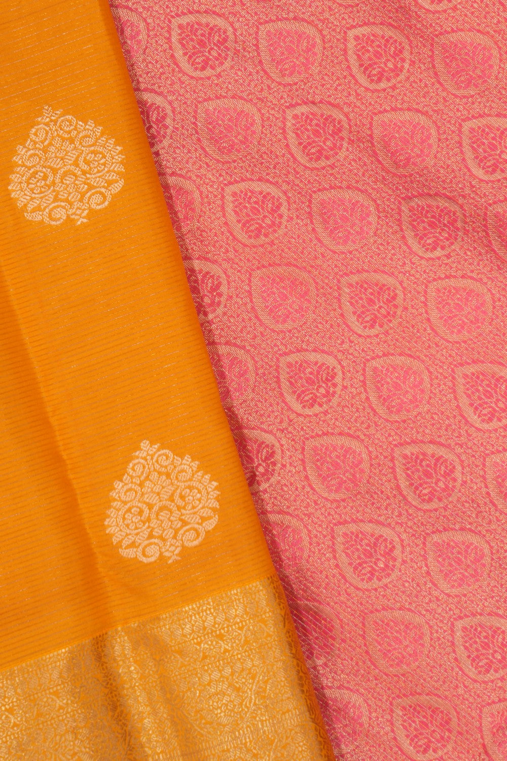 South Silk Mustard Saree