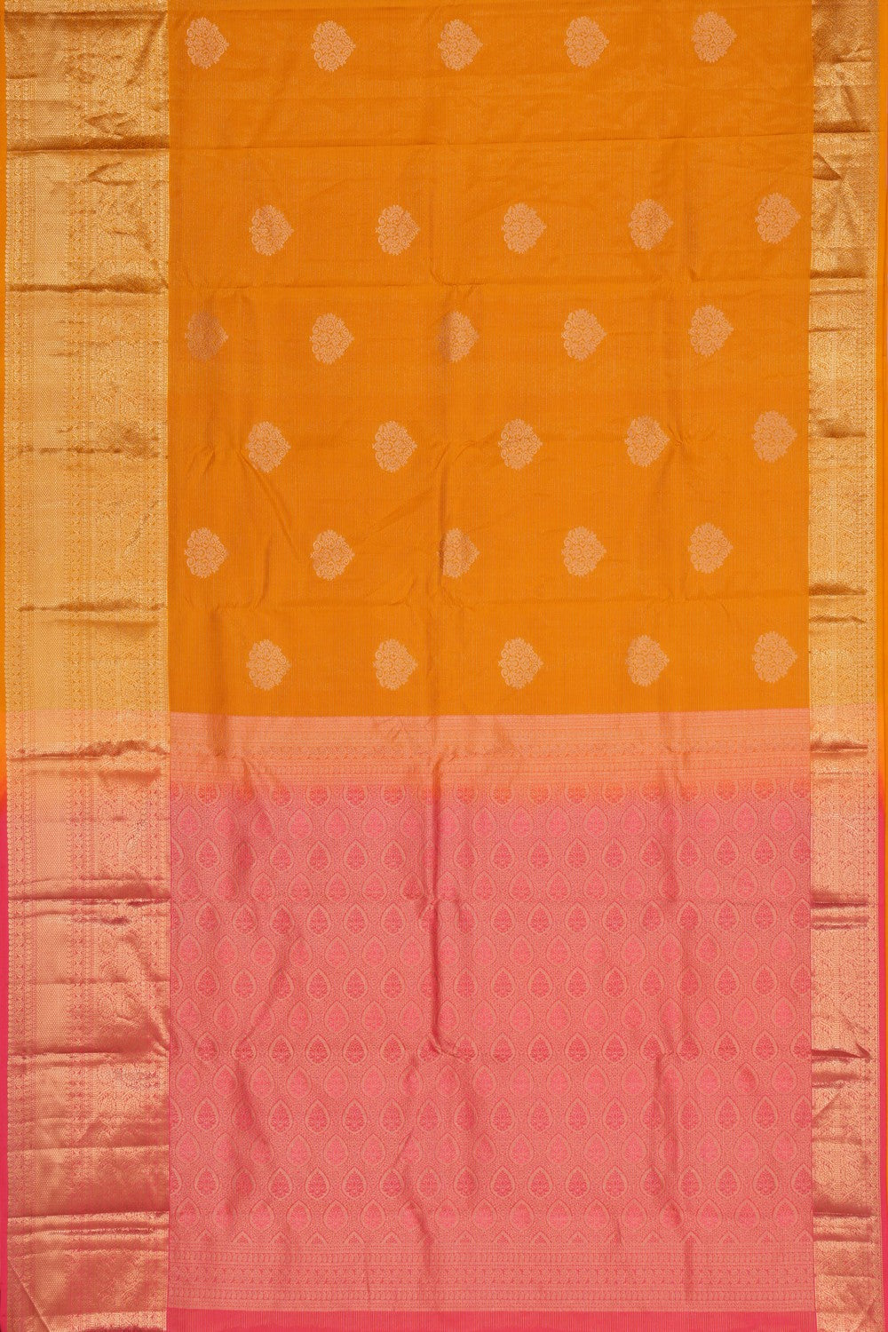 South Silk Mustard Saree