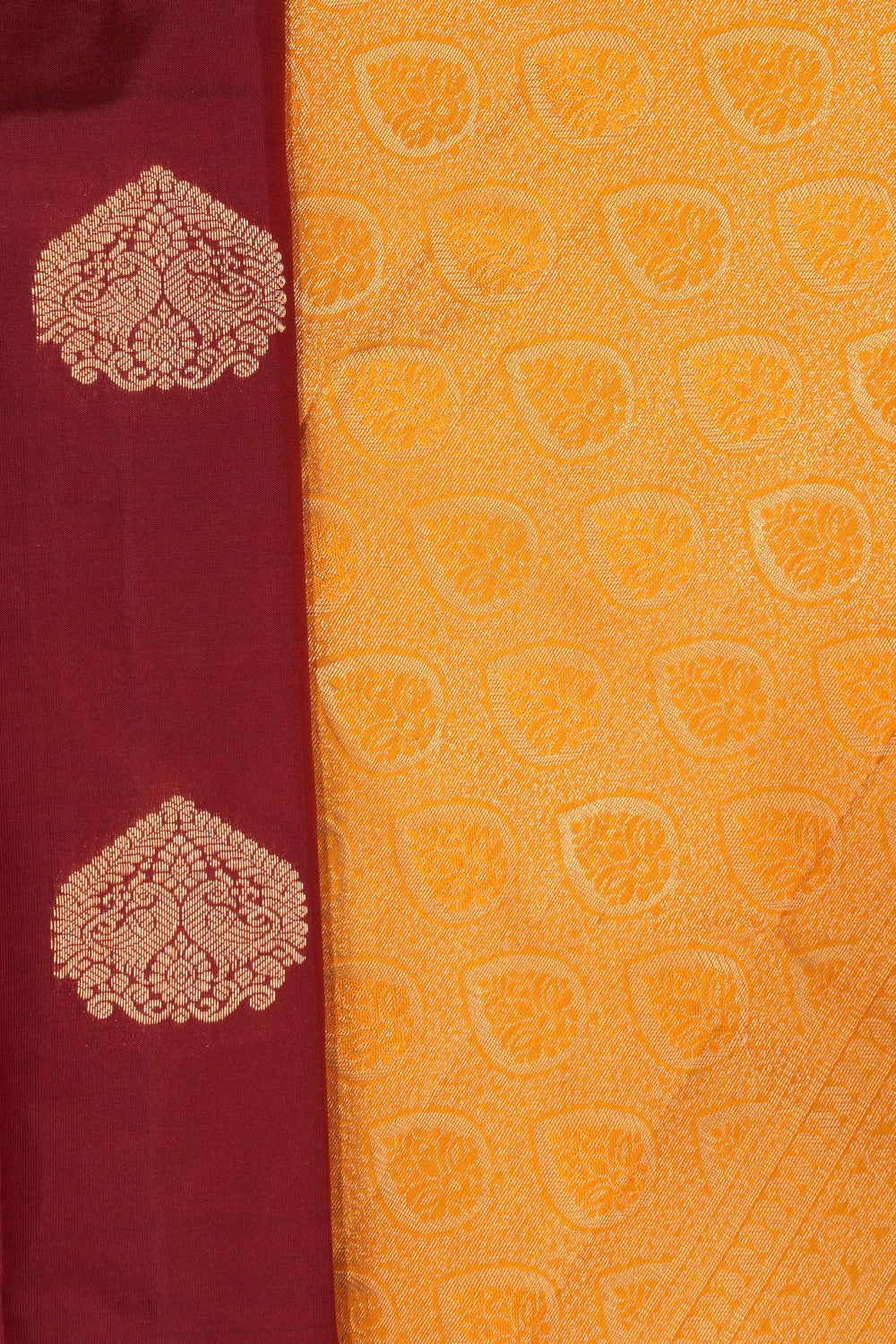 South Silk Maroon Saree