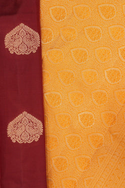 Image of South Silk Maroon Saree