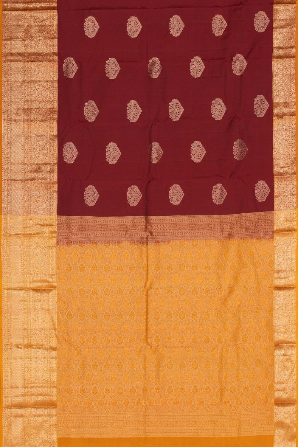 South Silk Maroon Saree