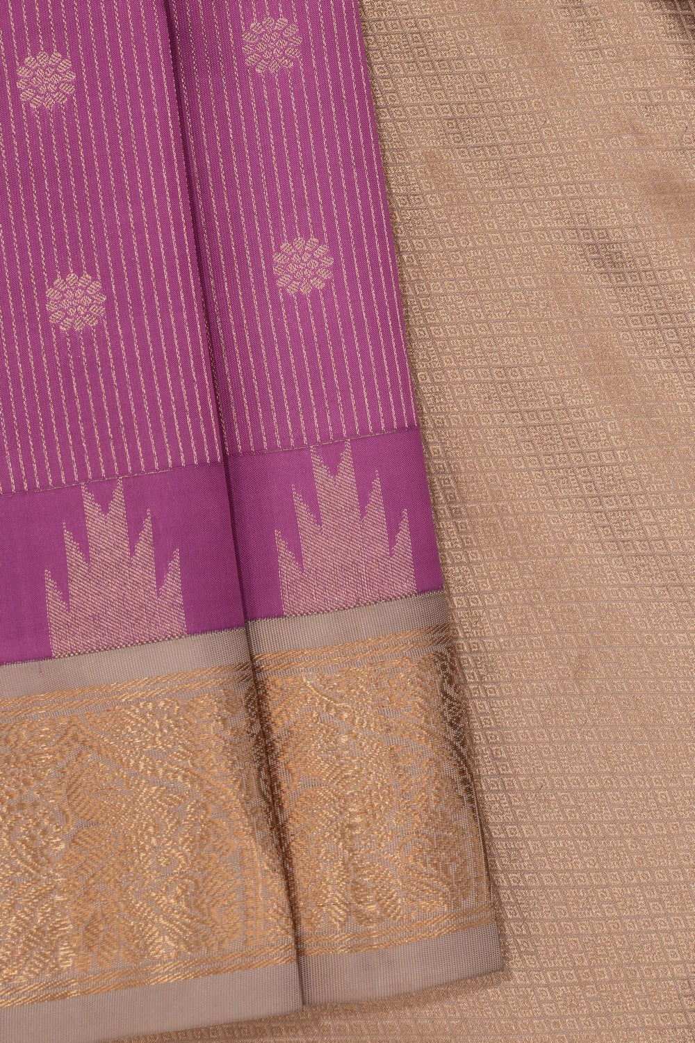 South Silk Purple Saree