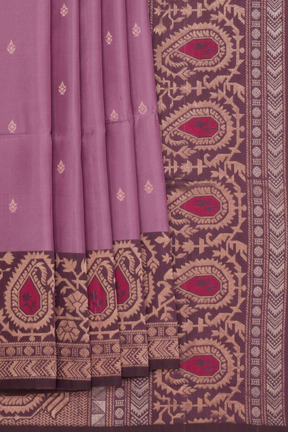 South Silk Purple Saree