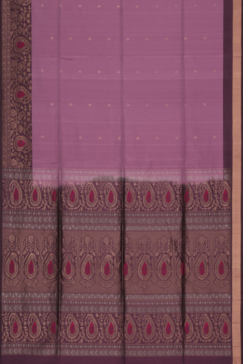 South Silk Purple Saree