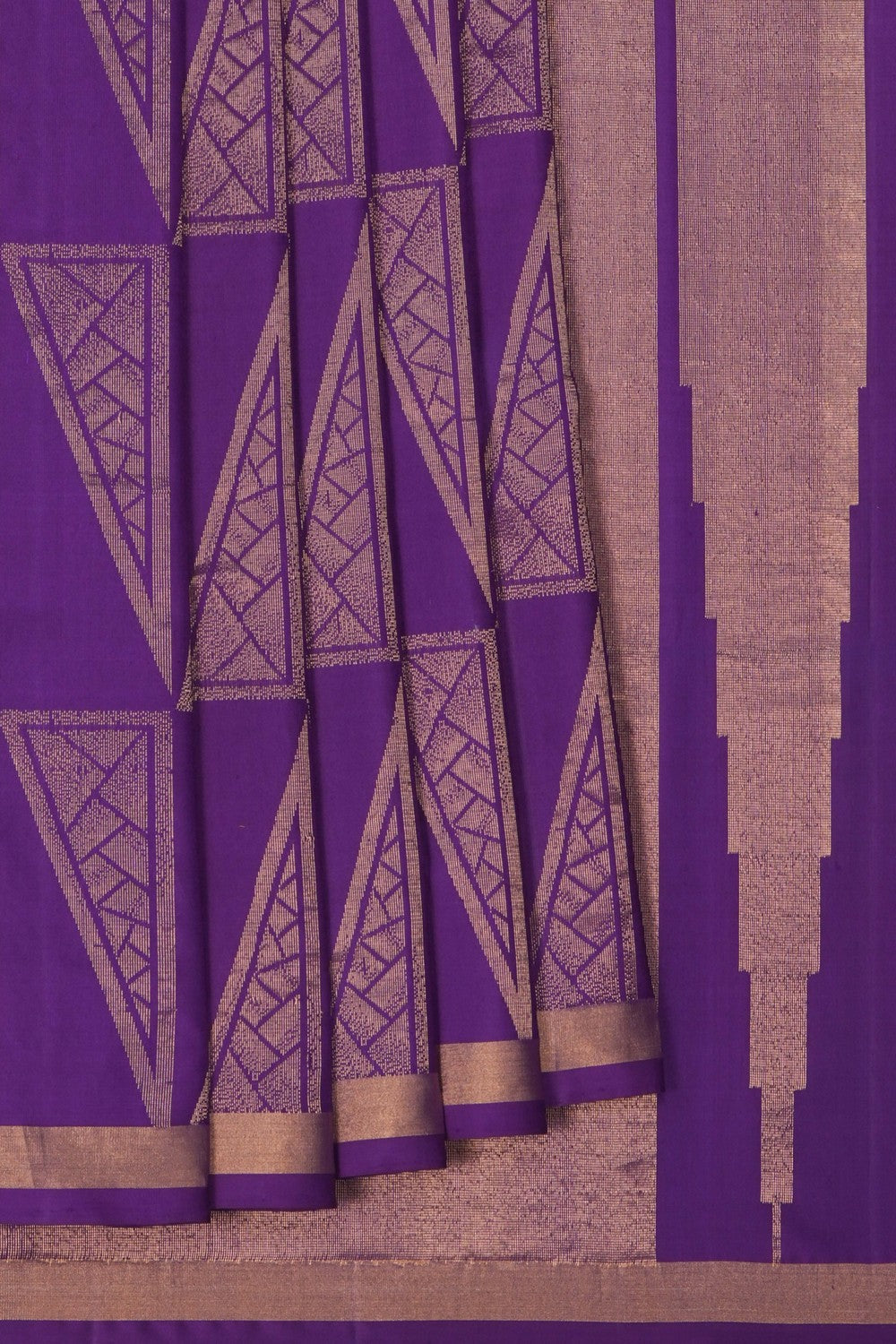 Image of South Silk Purple Saree