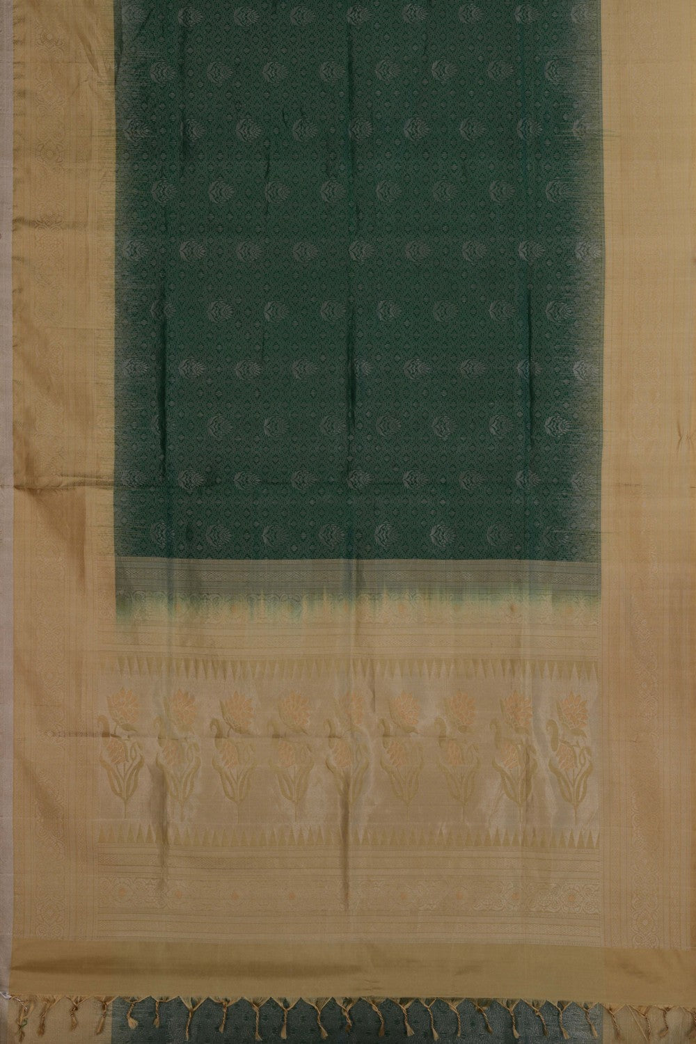 Image of South Tissue Silk Green Saree