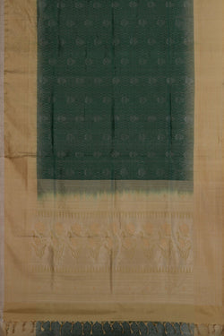 Image of South Tissue Silk Green Saree