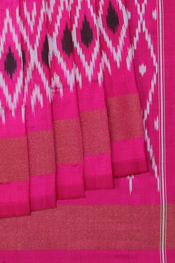 Image of Pochampally Ikat Black Saree